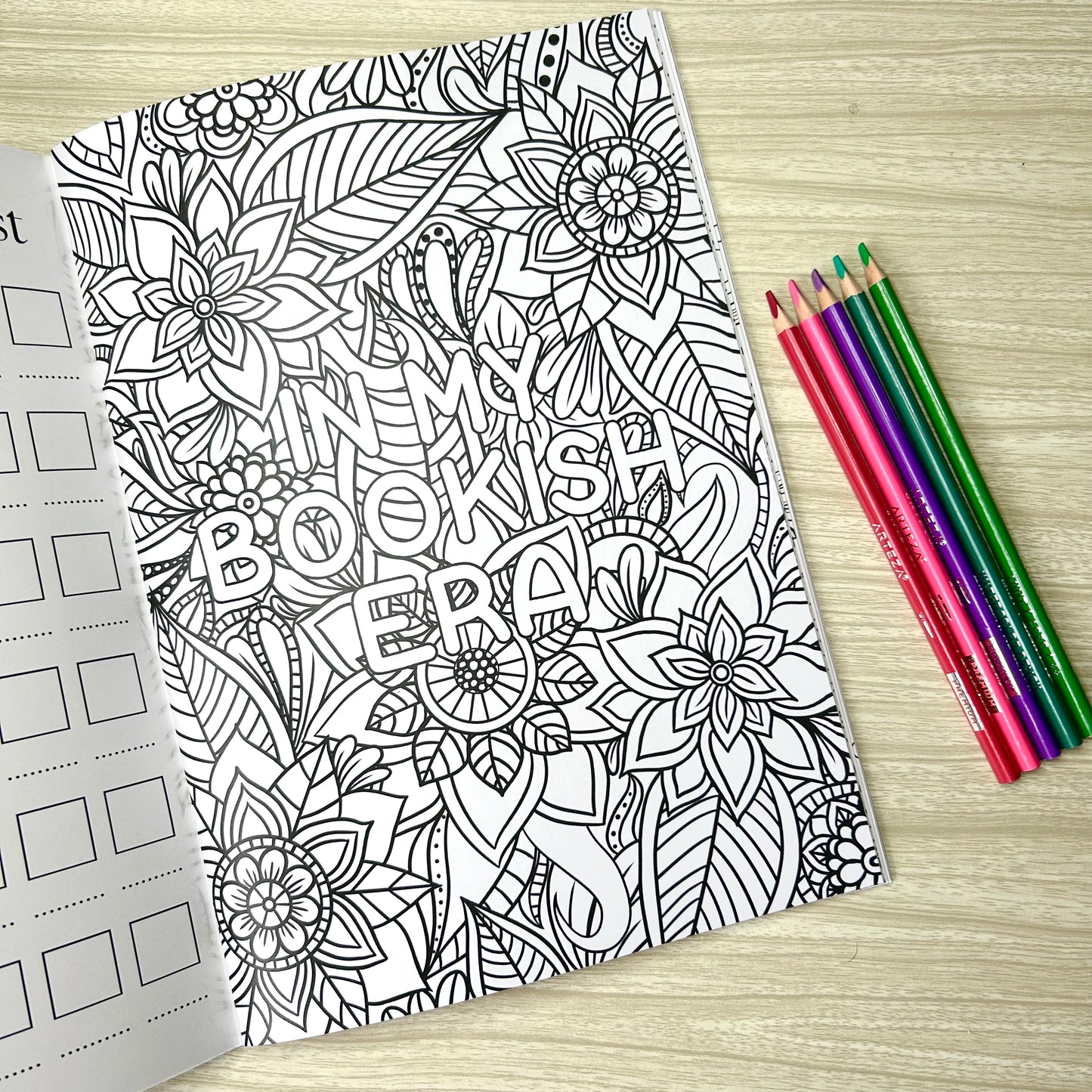 Bookish Colouring Book