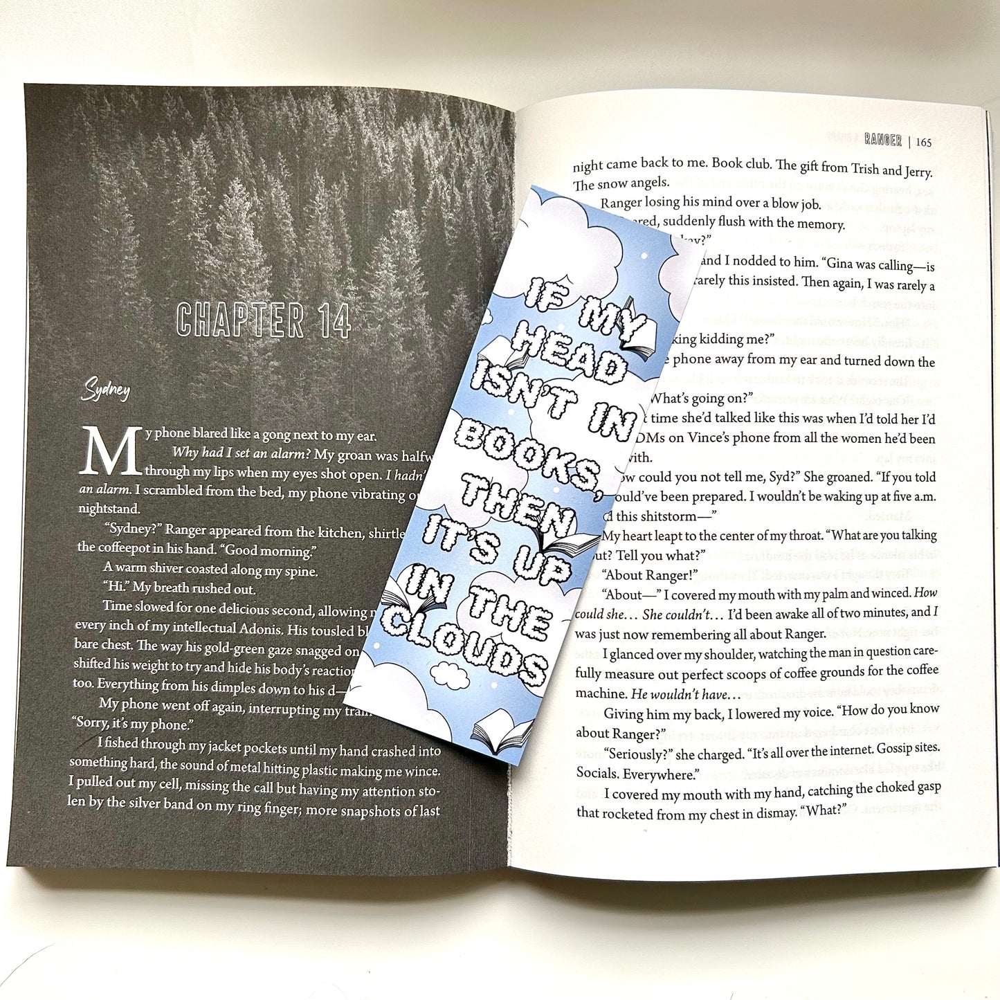 Books & Clouds Bookmark