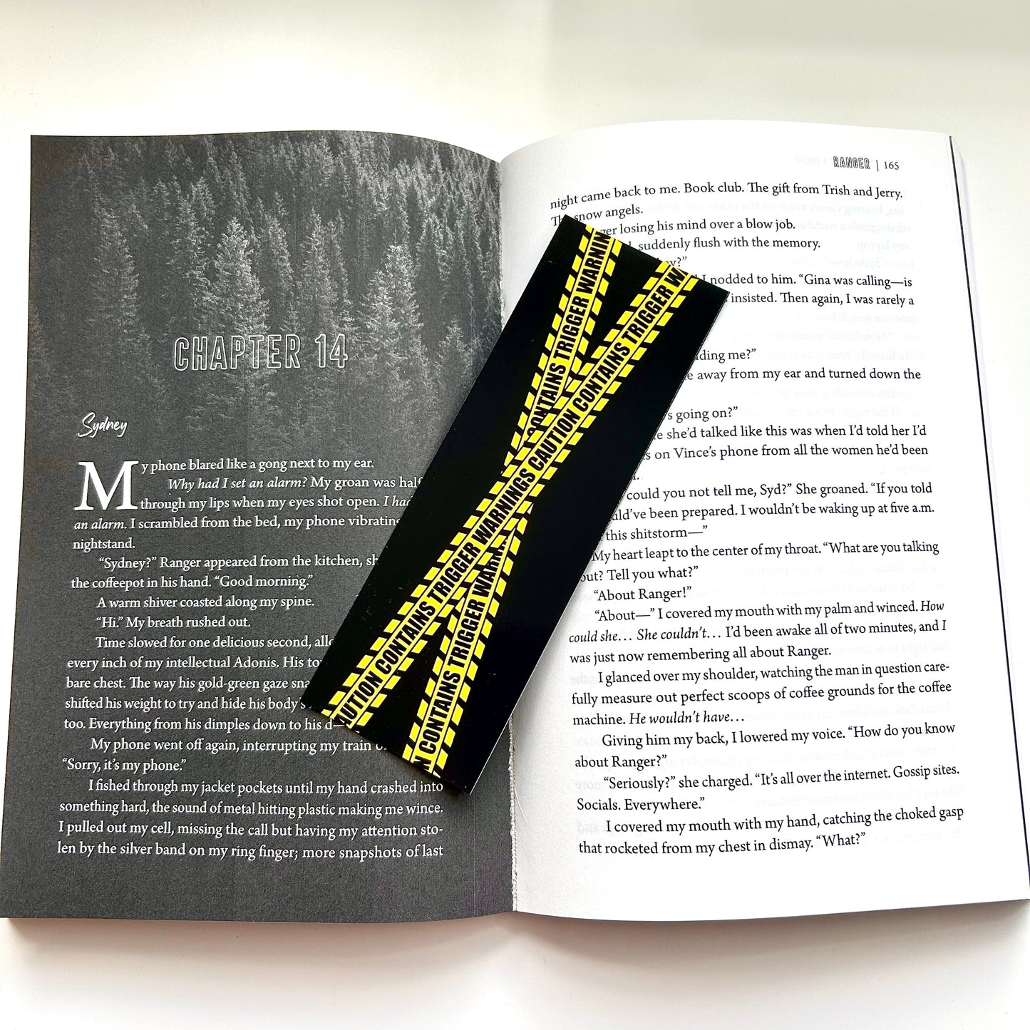 Caution Trigger Warnings Bookmark