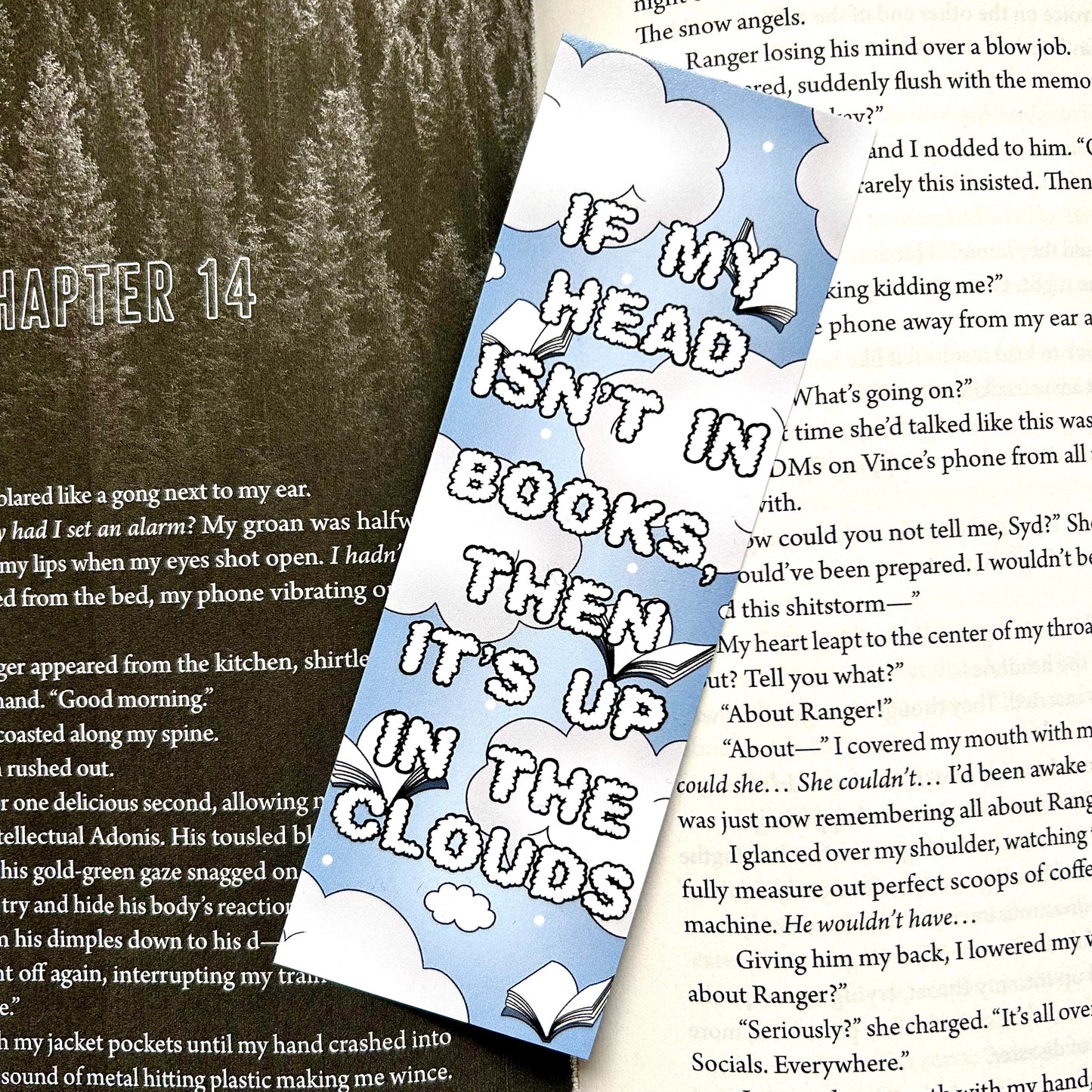 Books & Clouds Bookmark