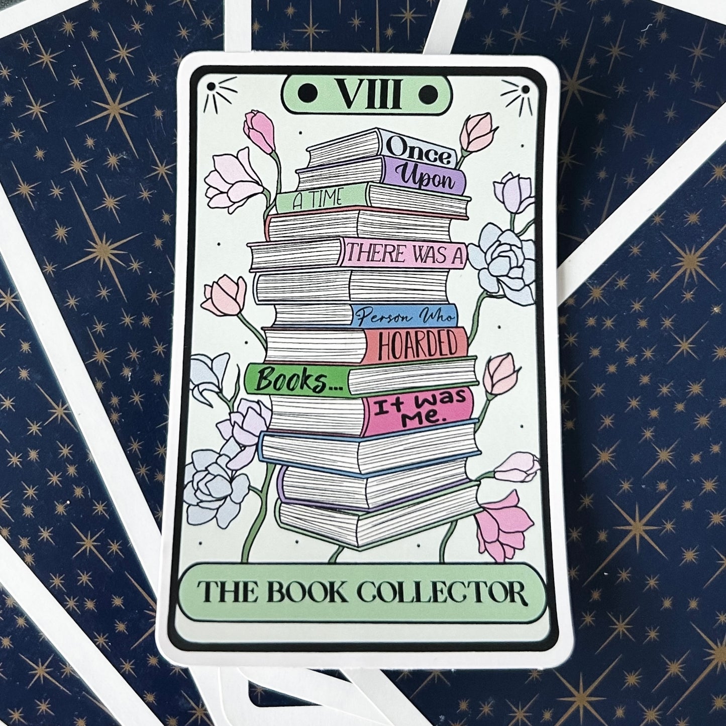 The Book Collector Tarot Sticker