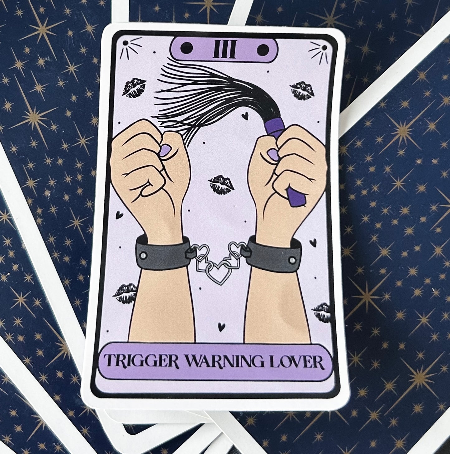 The Trigger Warning Lover Tarot Sticker