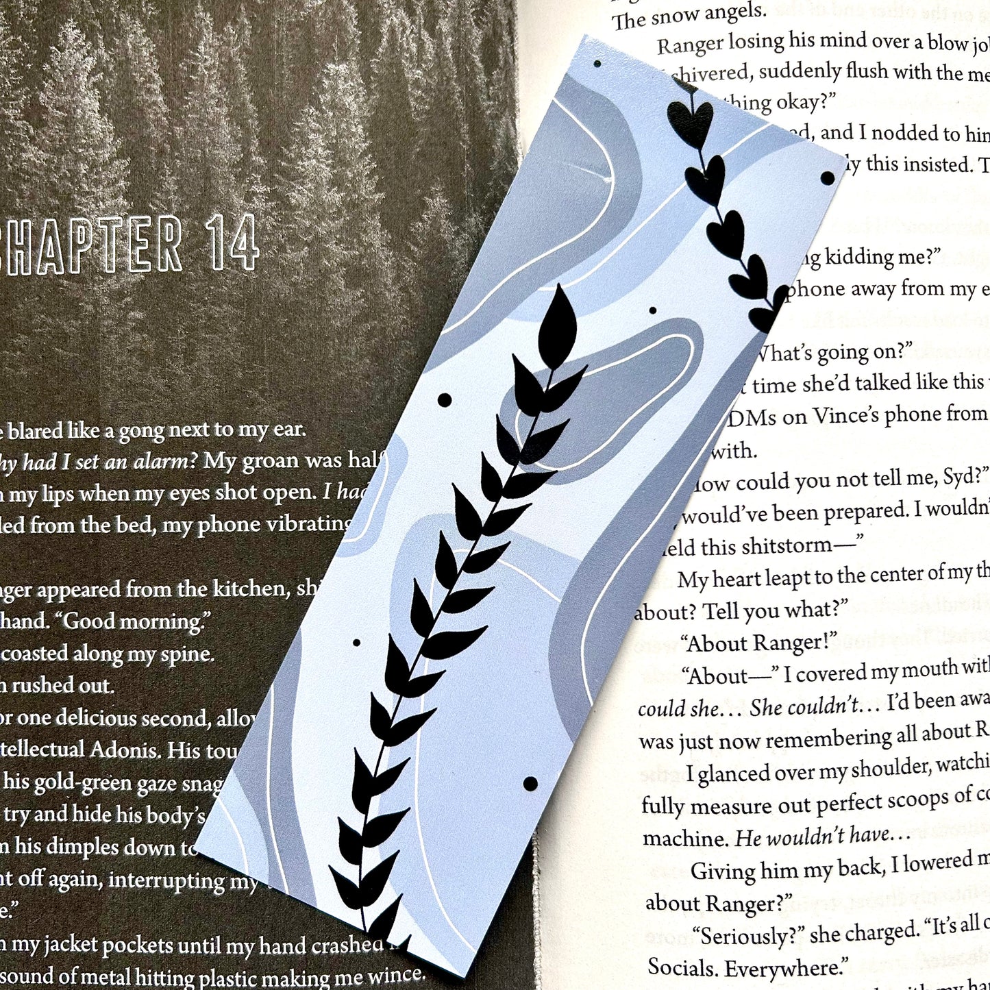 Blue Abstract Bookmark