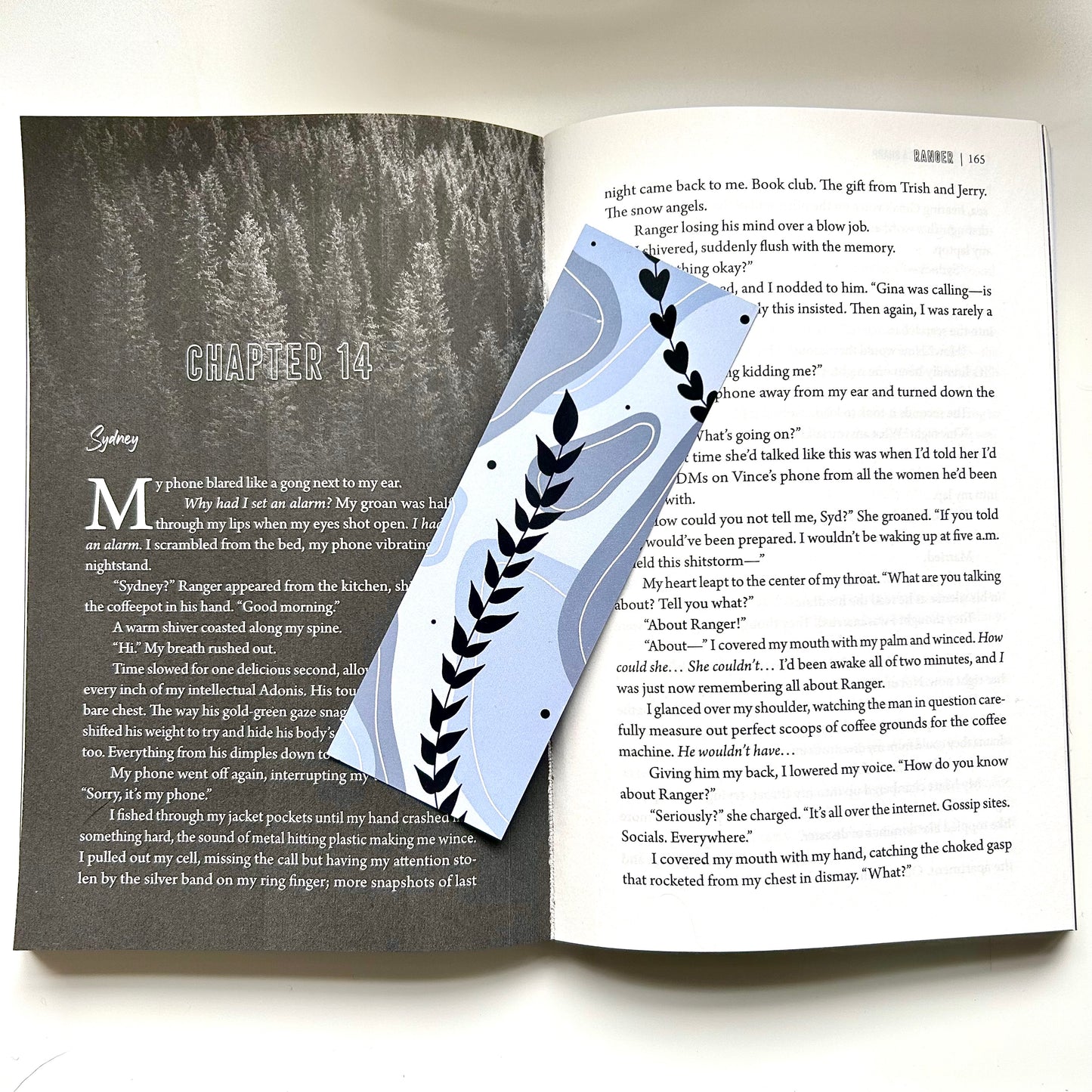 Blue Abstract Bookmark