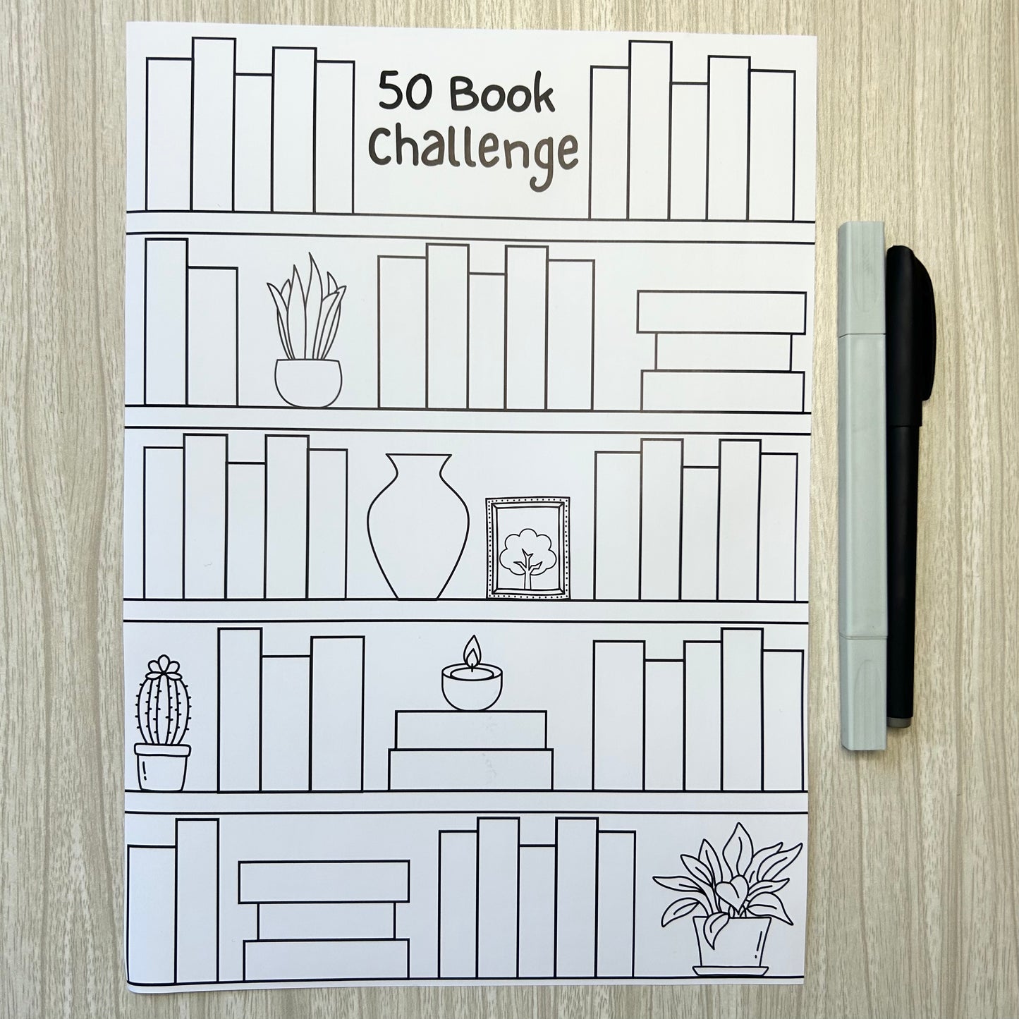 Discontinued - 50 Book Challenge Poster