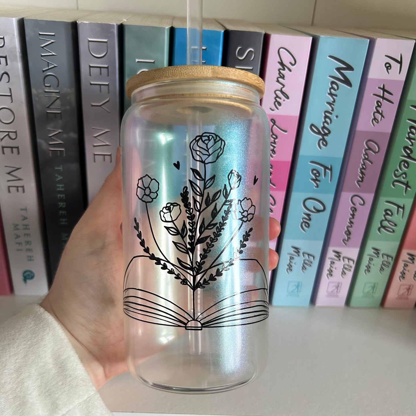 Discontinued - Book Babes UK Glass Tumbler