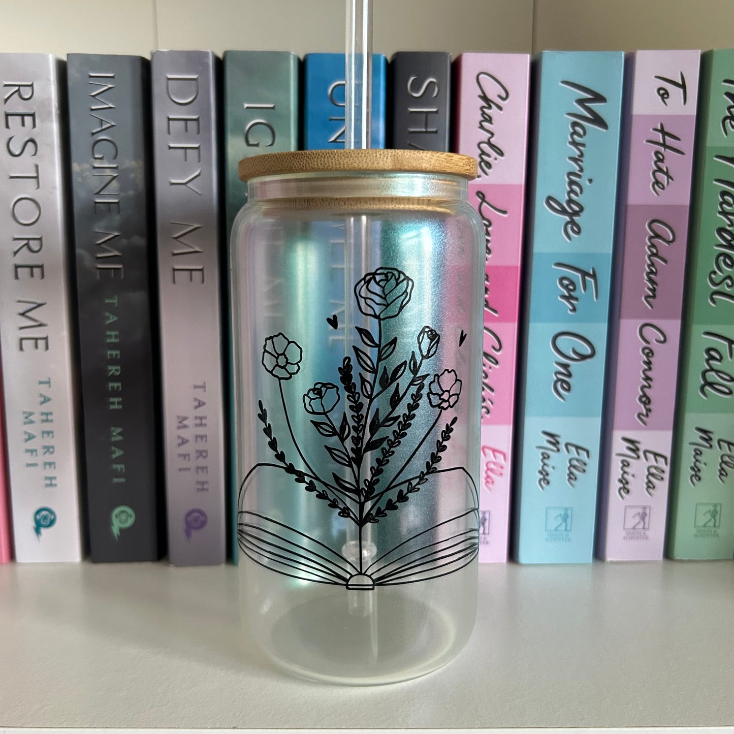 Discontinued - Book Babes UK Glass Tumbler