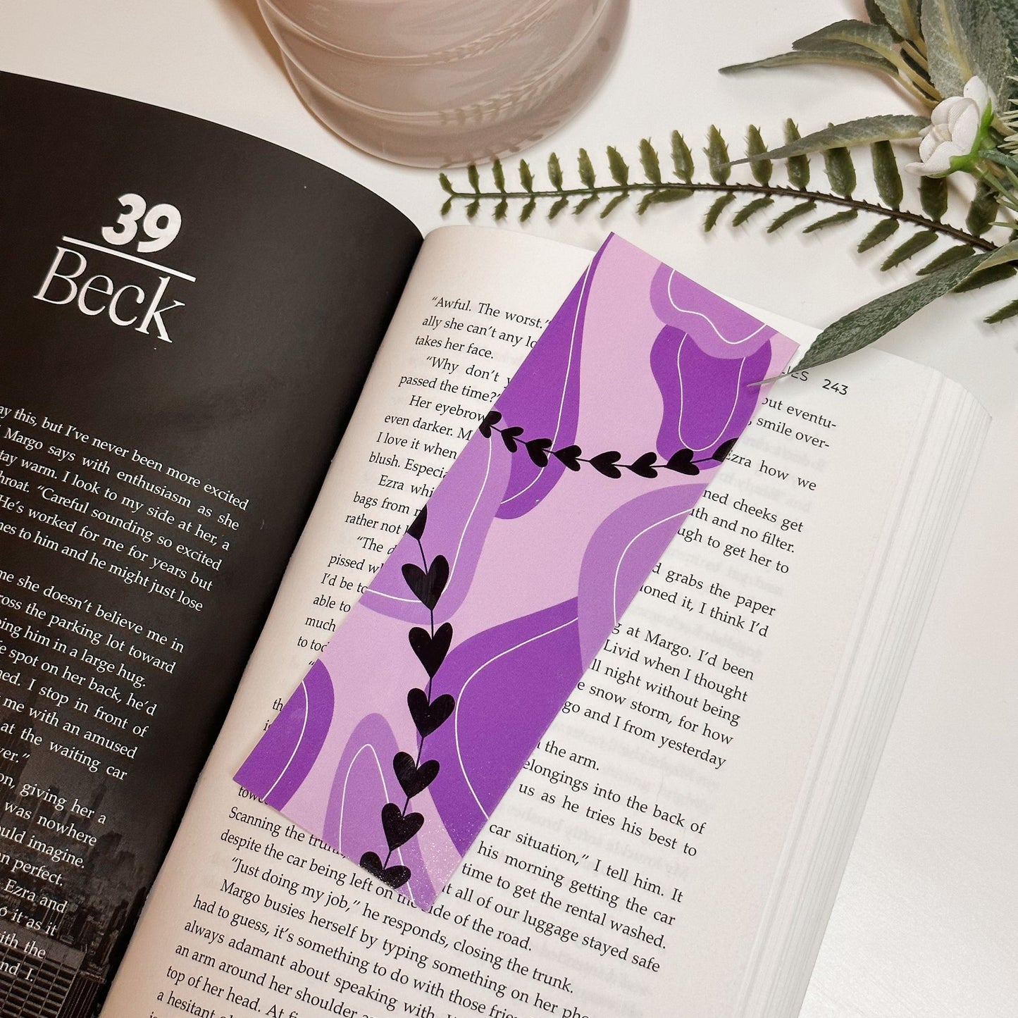 Purple Abstract Bookmark