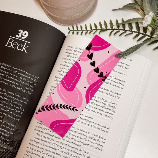 Pink Abstract Bookmark